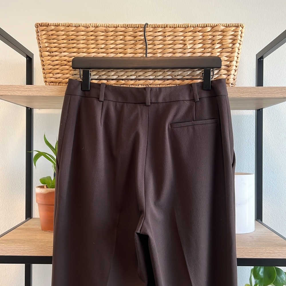 Brooks Brothers 346 Mid-Rise Brown Woven Twill Career Dress Pant Trouser, 6 - Picture 6 of 8